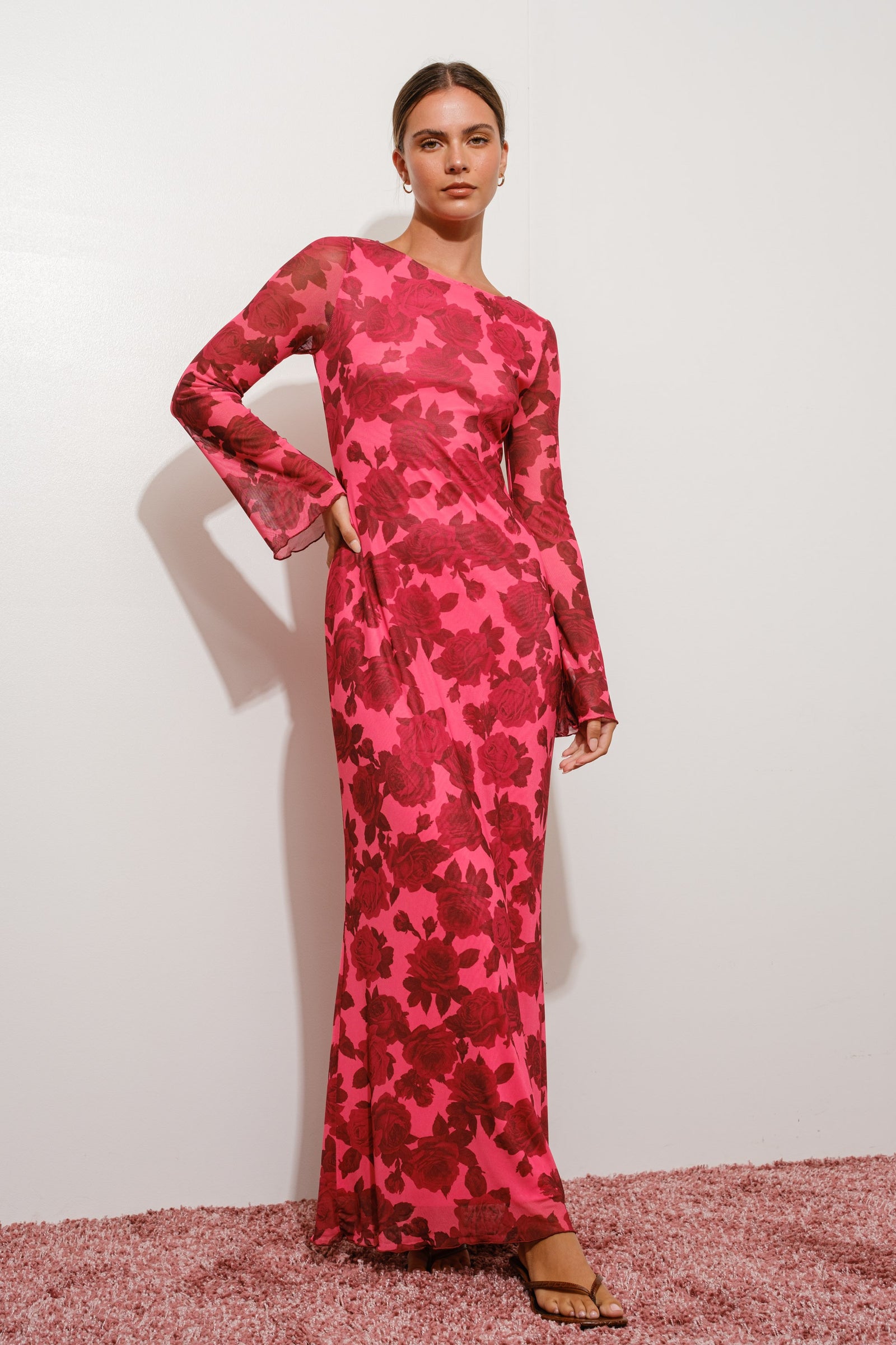 Holland Floral Print Maxi Dress