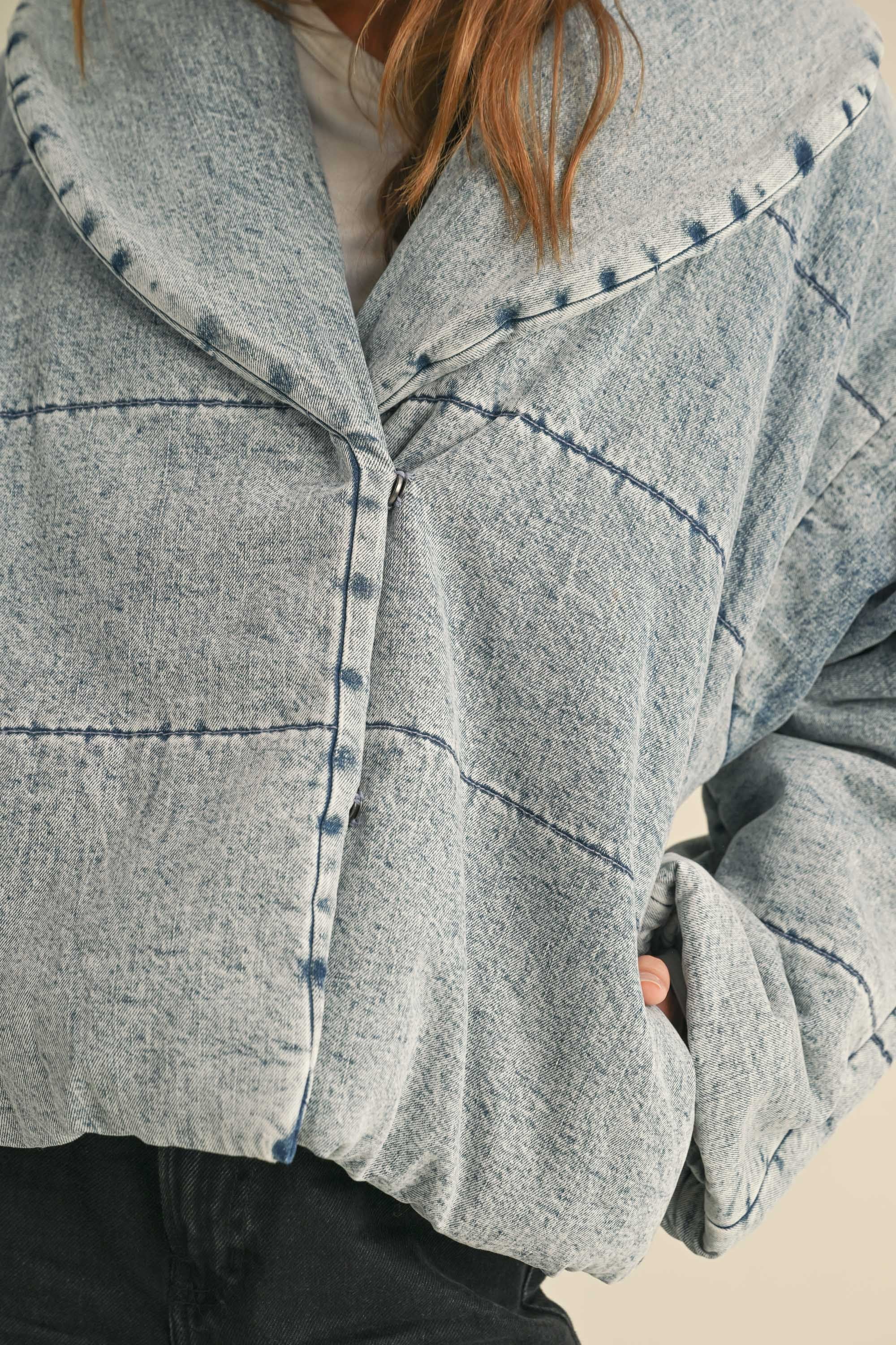 Quilted Denim Jacket