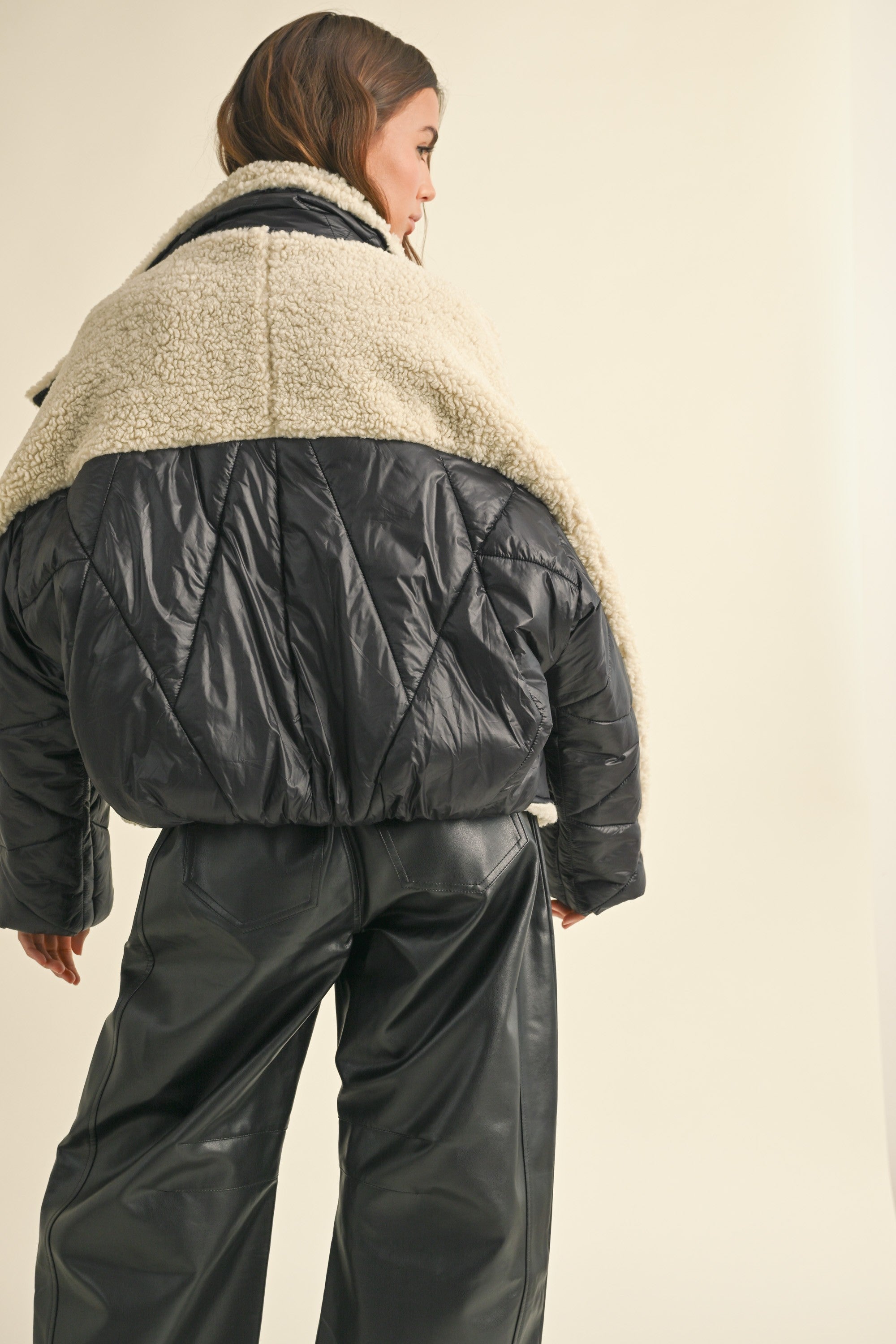 Quilted Shearling Jacket