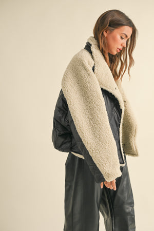 Quilted Shearling Jacket