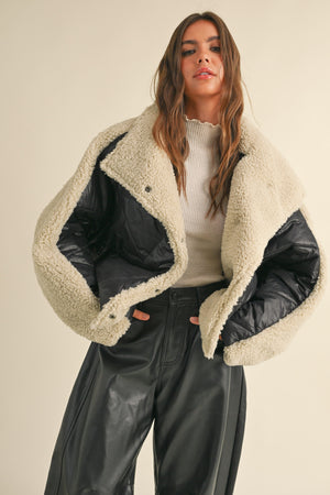 Quilted Shearling Jacket