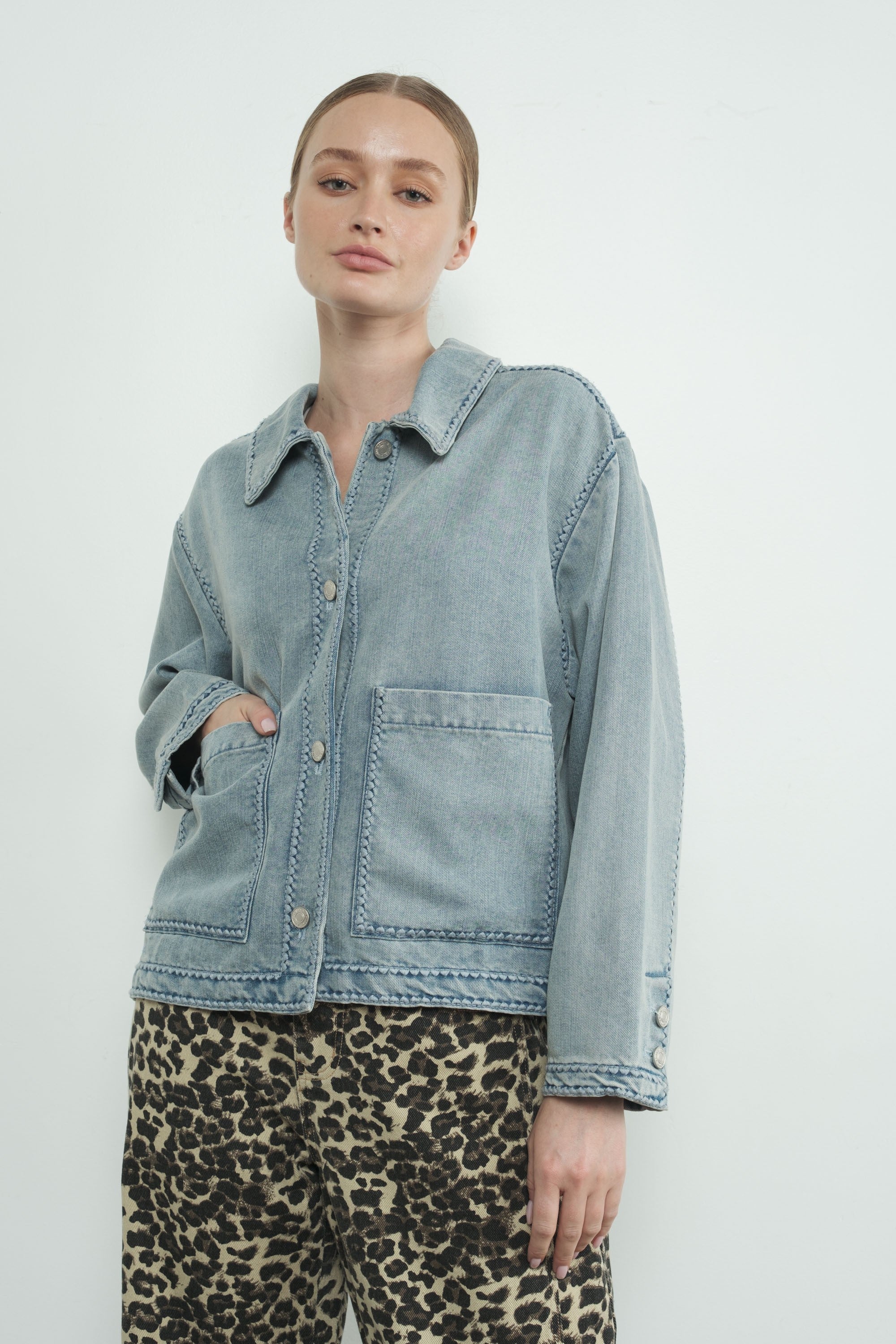 Embroidered Denim Jacket