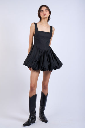 Bubble Hem Mini Dress