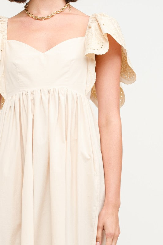 Brooklyn Midi Dress - Natural