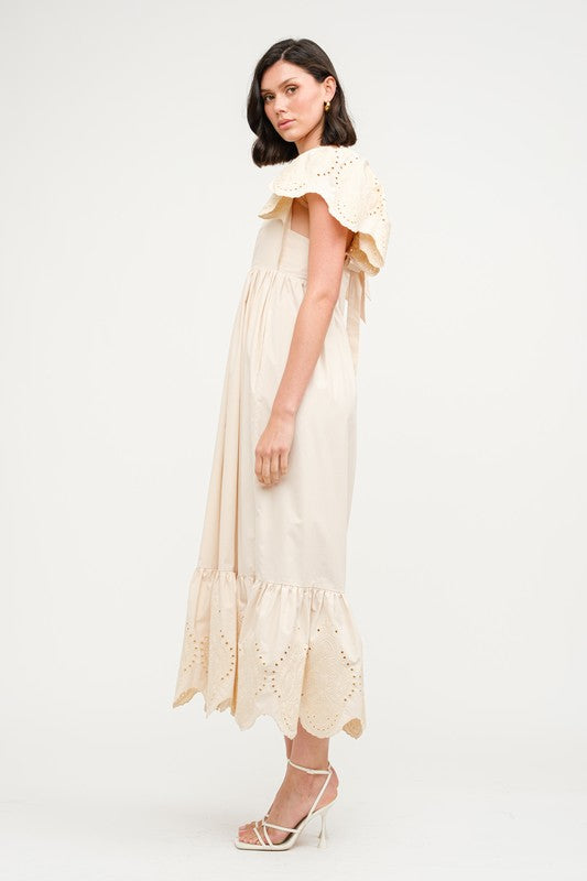 Brooklyn Midi Dress - Natural