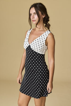 Elena Polka Dot Mini Dress