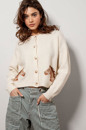 Equestrian Dream Cardigan - Ivory