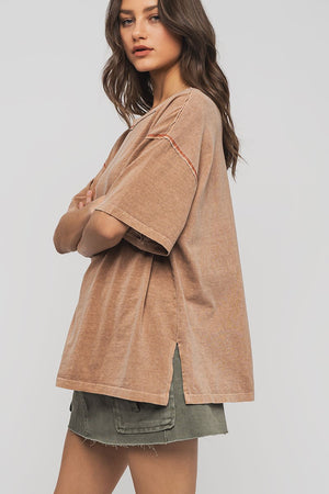 Timeless Oversized Tee - Taupe