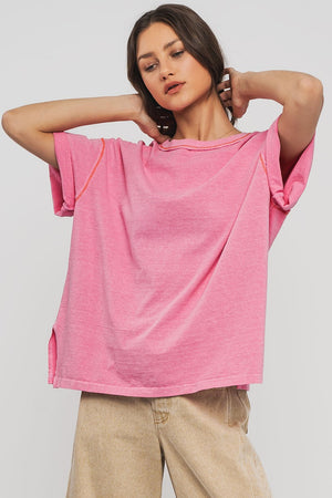Timeless Oversized Tee - Pink