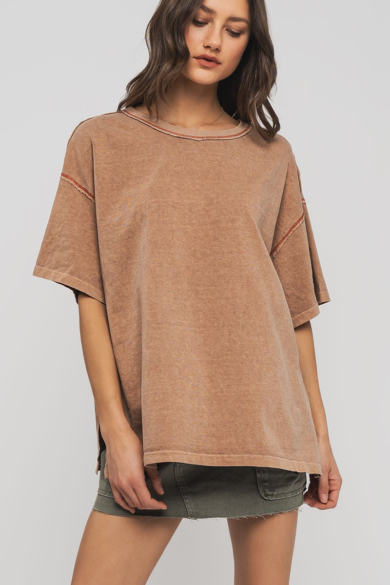 Timeless Oversized Tee - Taupe