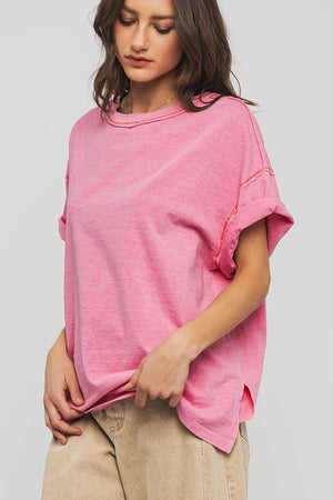 Timeless Oversized Tee - Pink