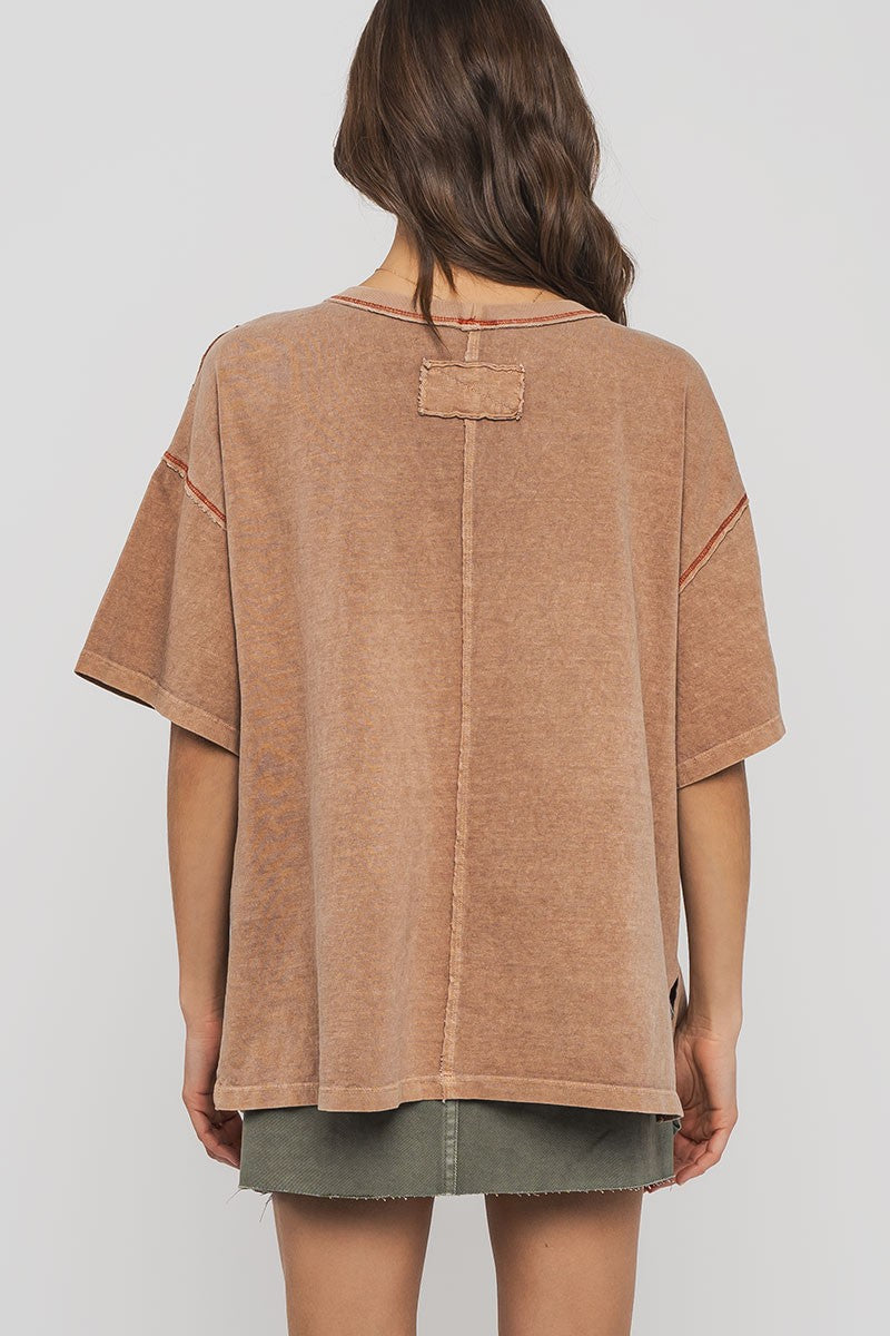Timeless Oversized Tee - Taupe