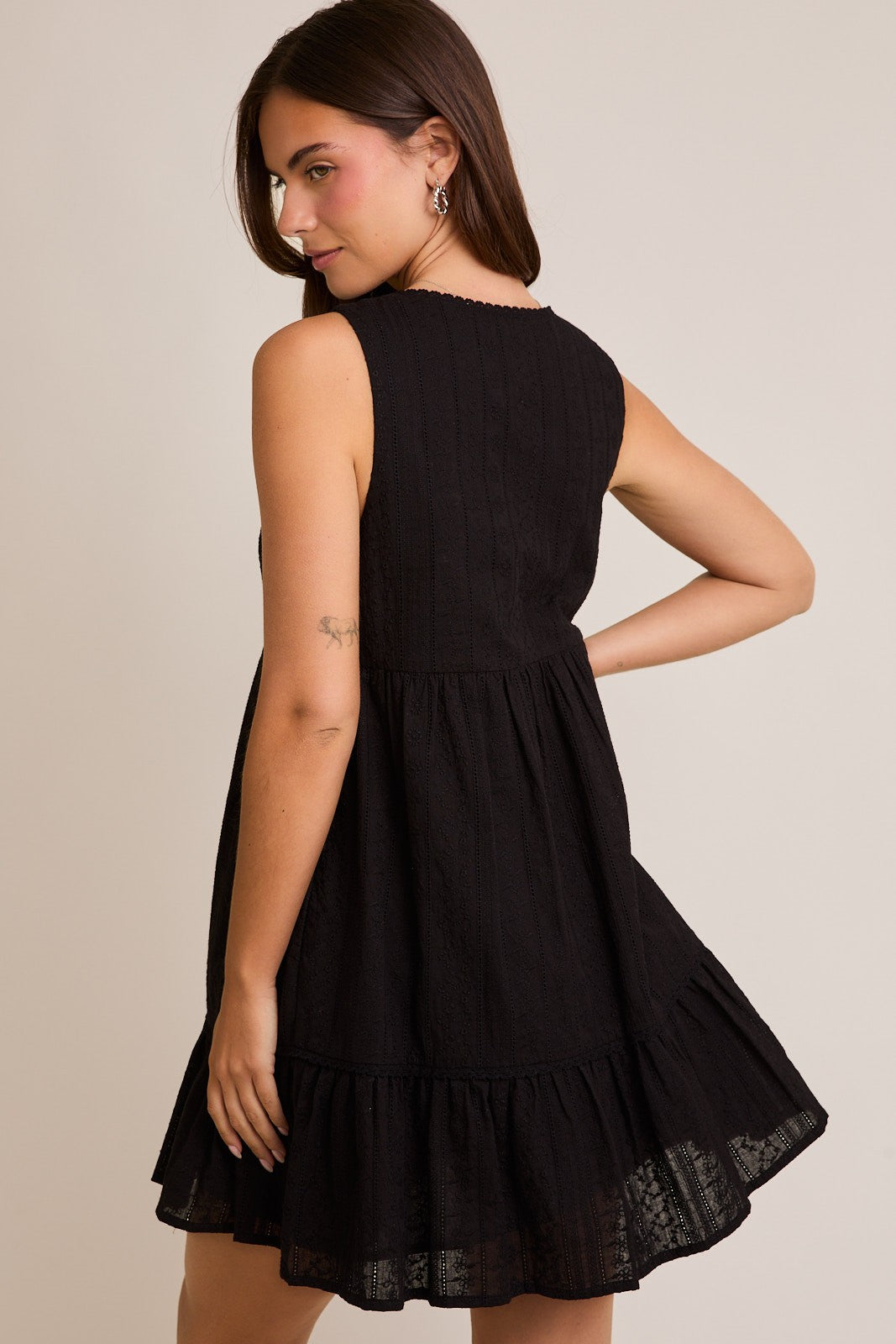 Sweet Romance Mini Dress - Black