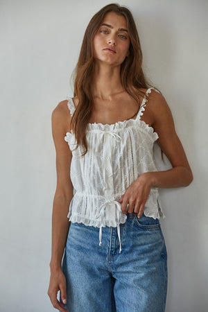 Salvador Eyelet Tank Top