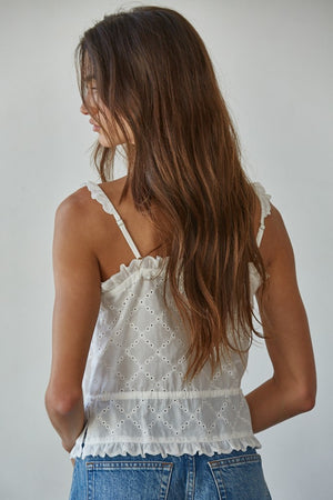 Salvador Eyelet Tank Top