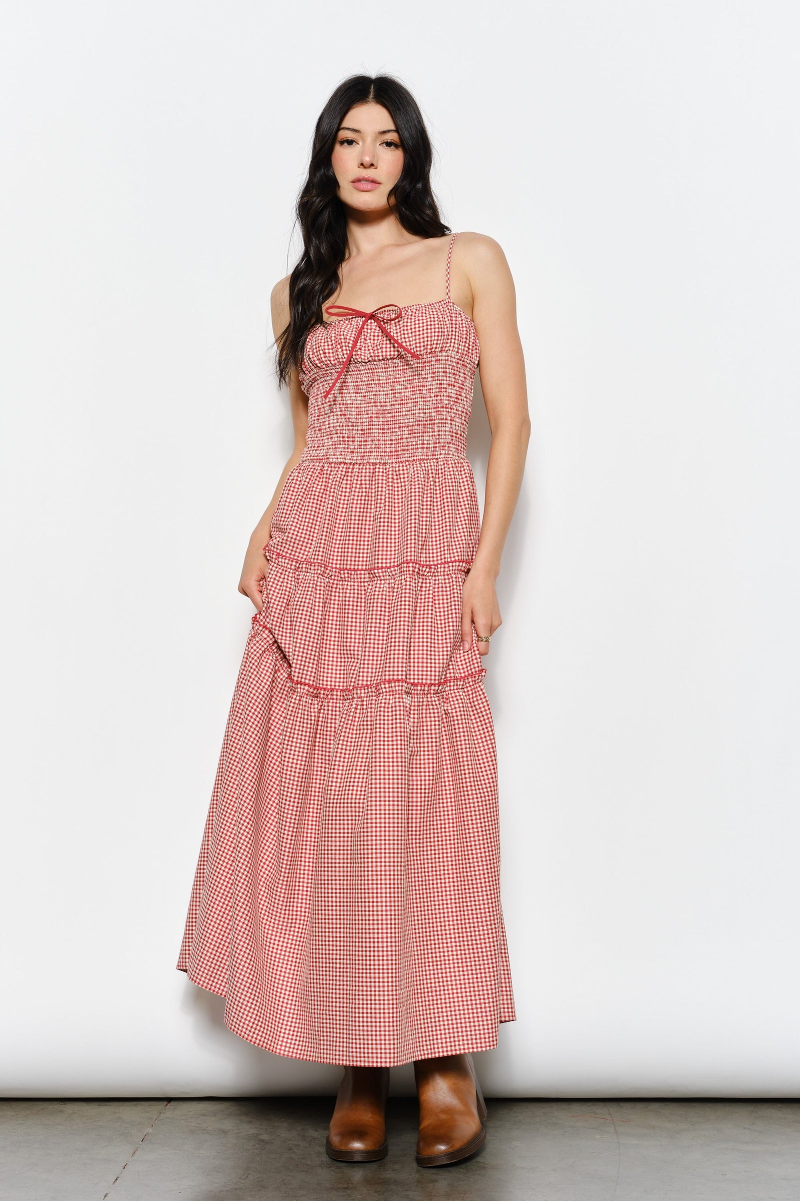 Abigail Smocked Maxi Dress