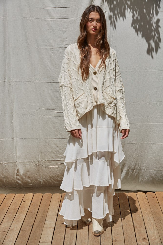 Anais Cable Knit Cardigan