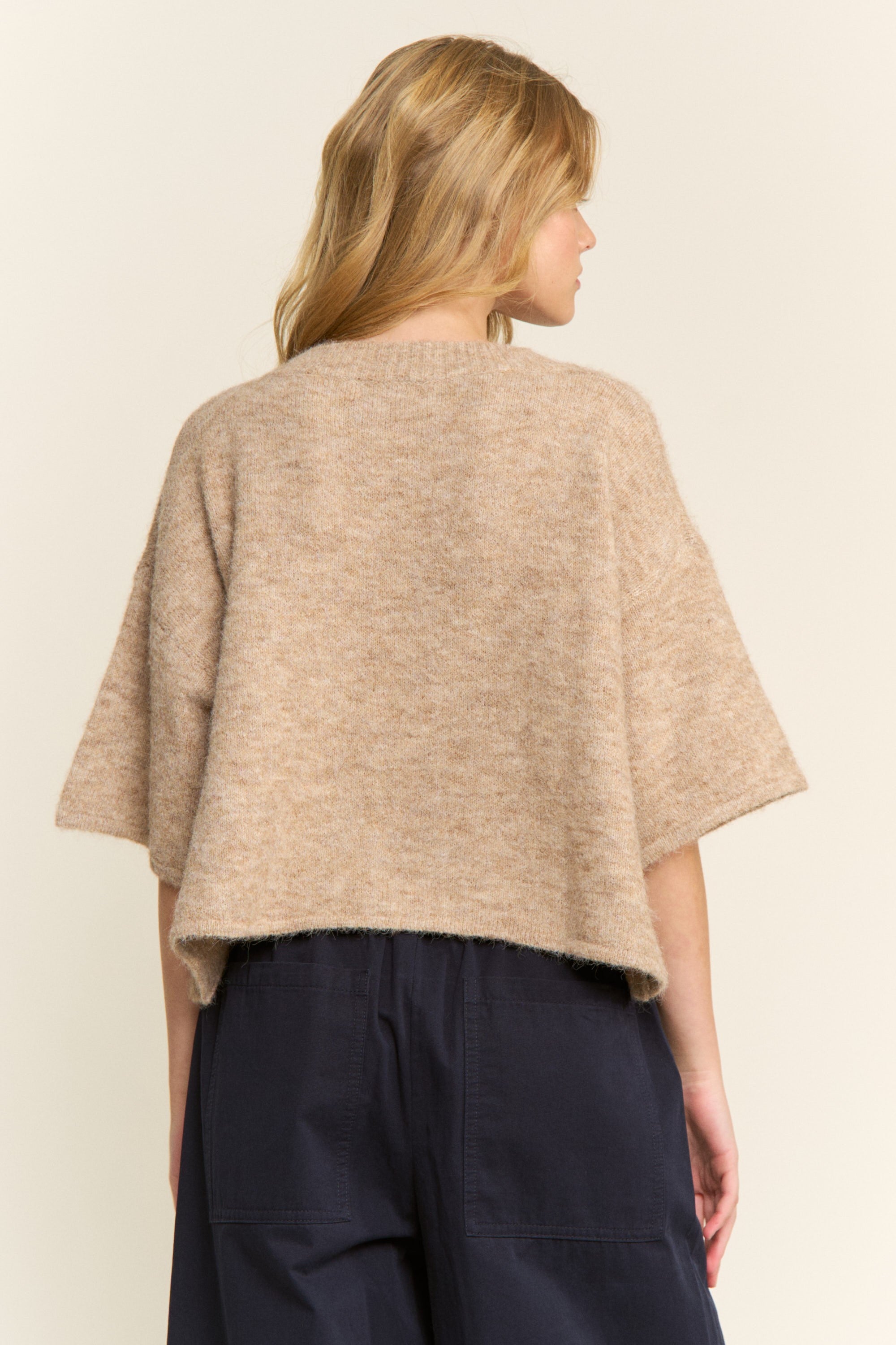 Olivia Button Down Cardigan - Khaki