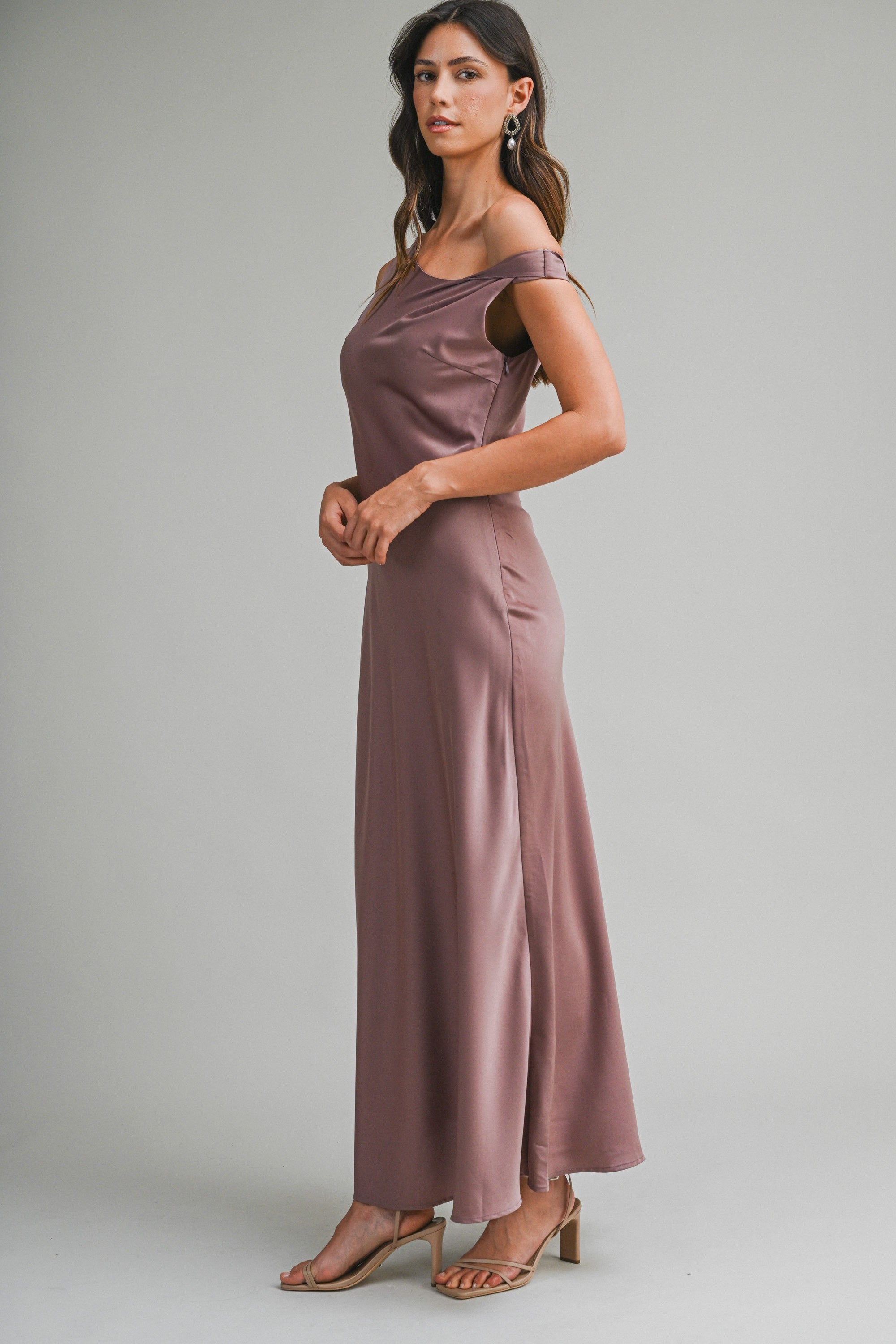 Sophia Maxi Dress - Dark Mauve