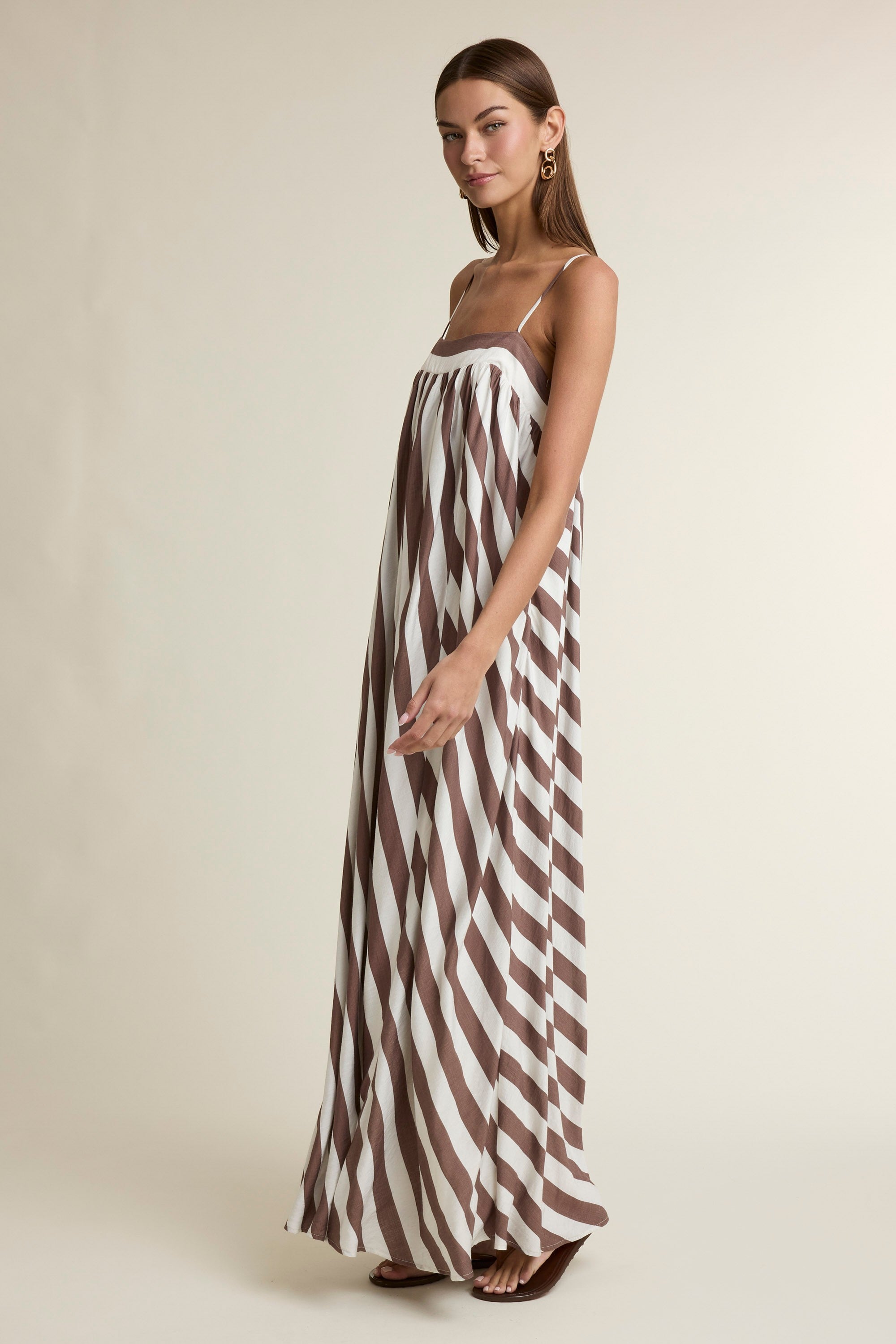 Striped Tunic Maxi Dress