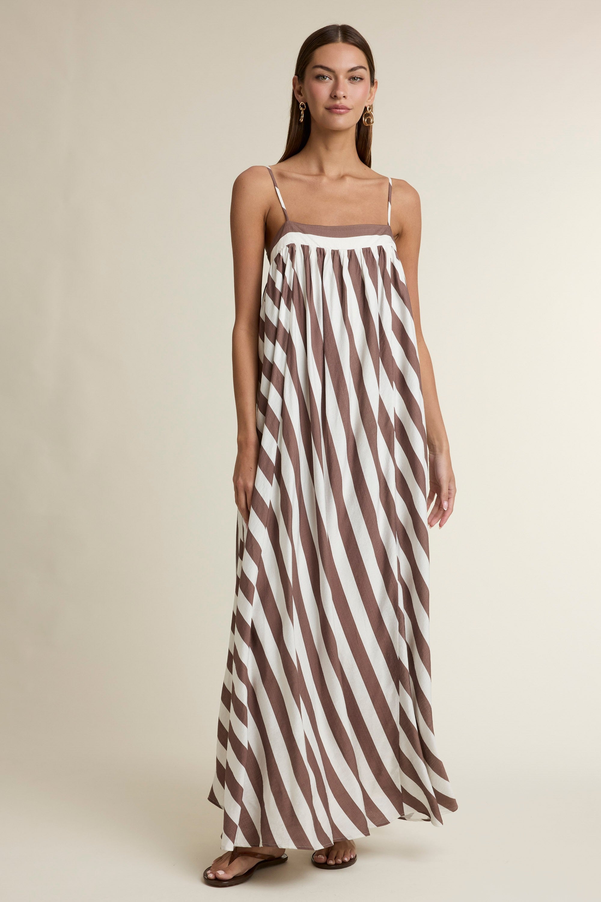 Striped Tunic Maxi Dress