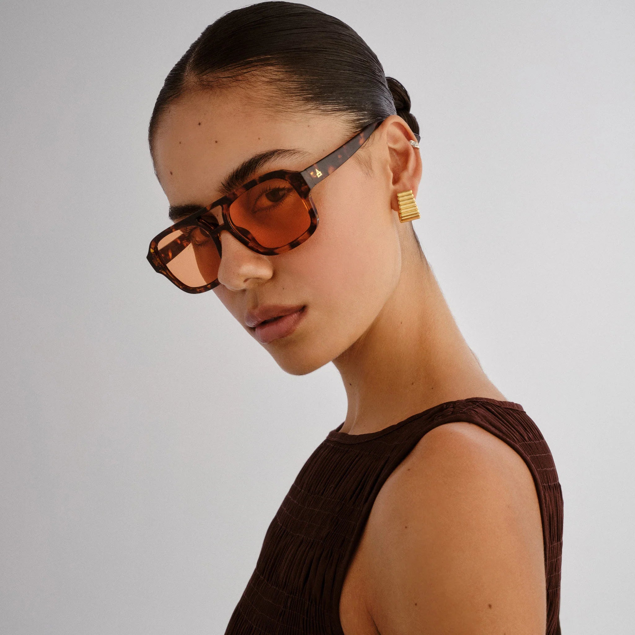 Aquarius Sunglasses - Rich Amber Tort