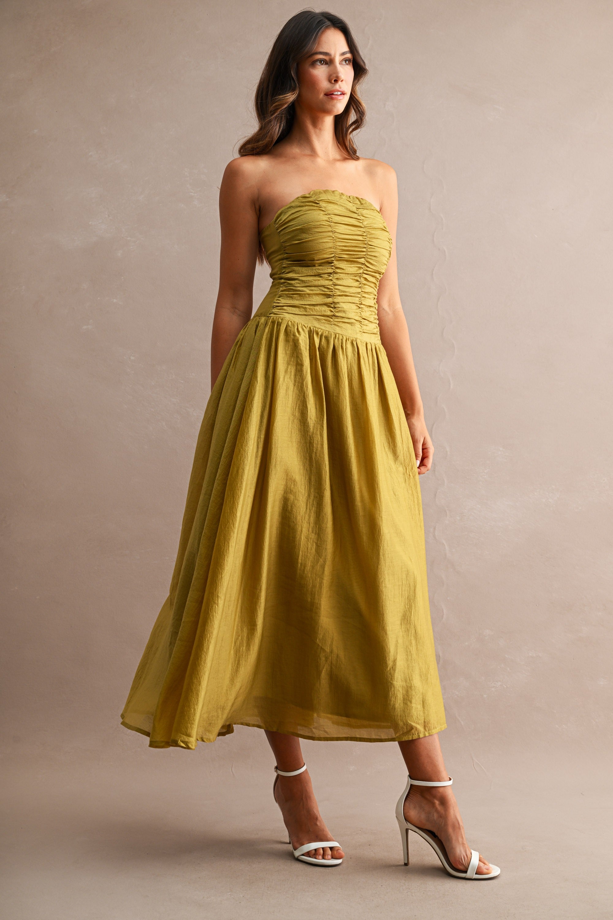 Lexie Tube Midi Dress - Kiwi