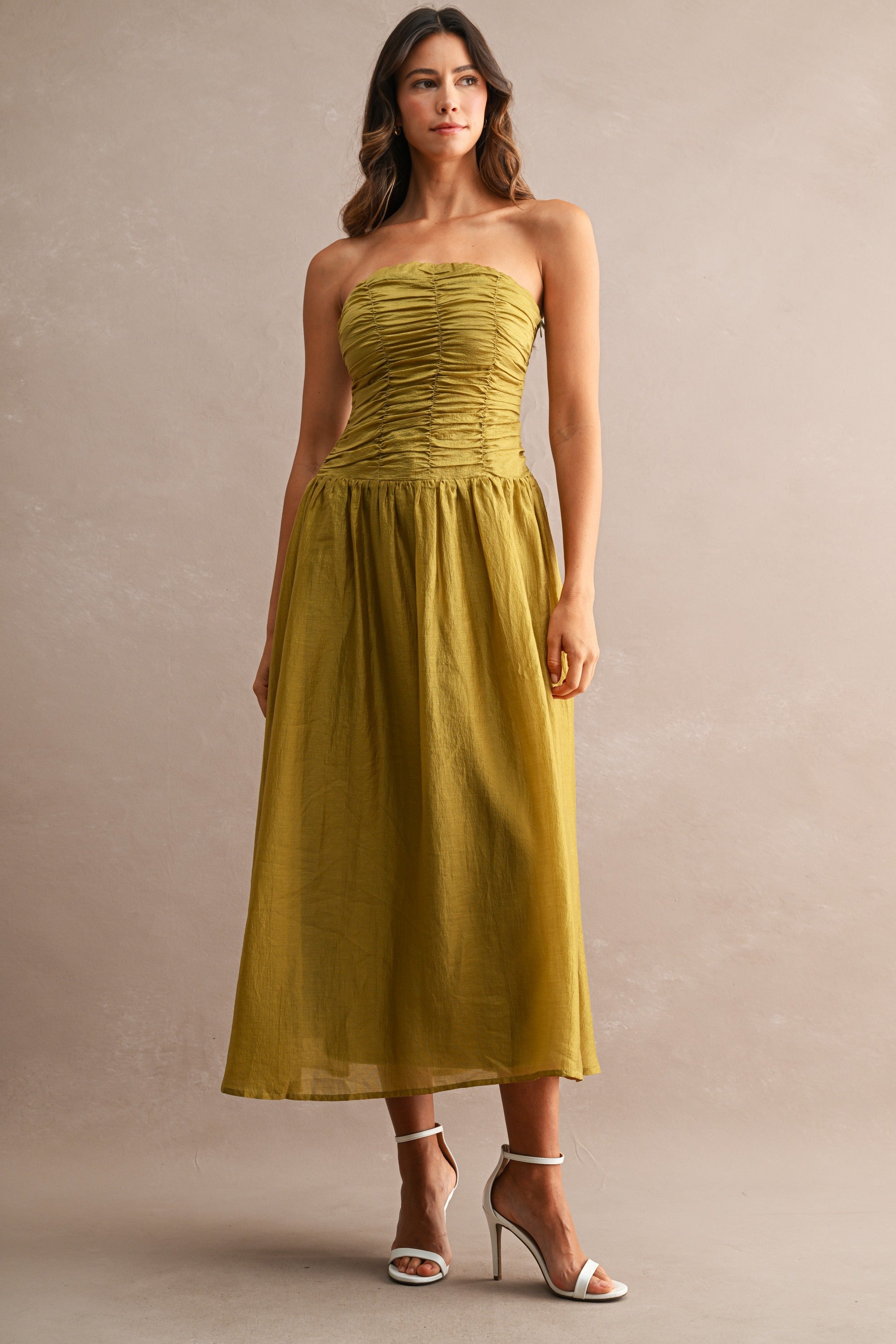 Lexie Tube Midi Dress - Kiwi
