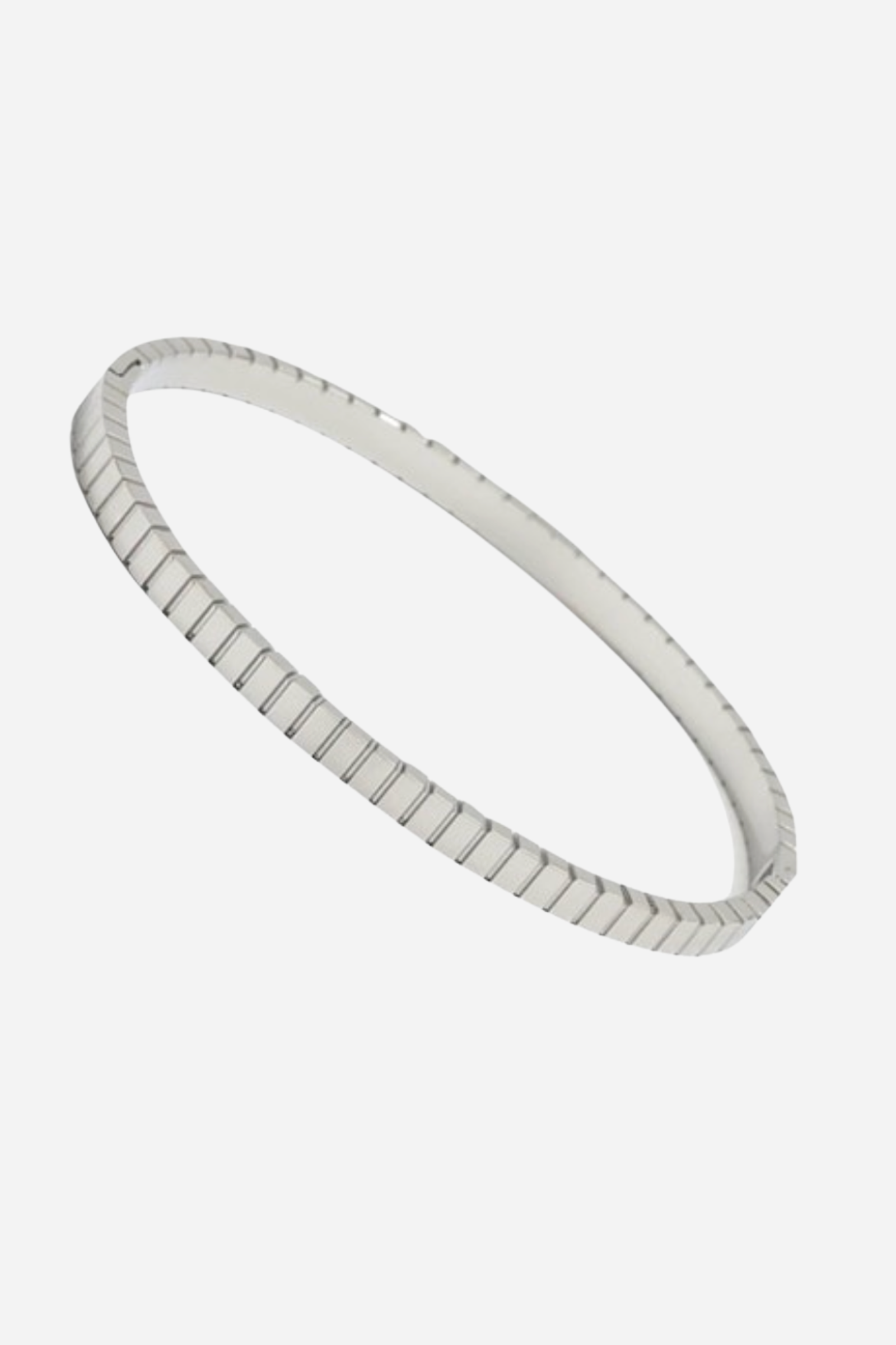 Farrah B In The Groove Bangle Bracelet - Silver