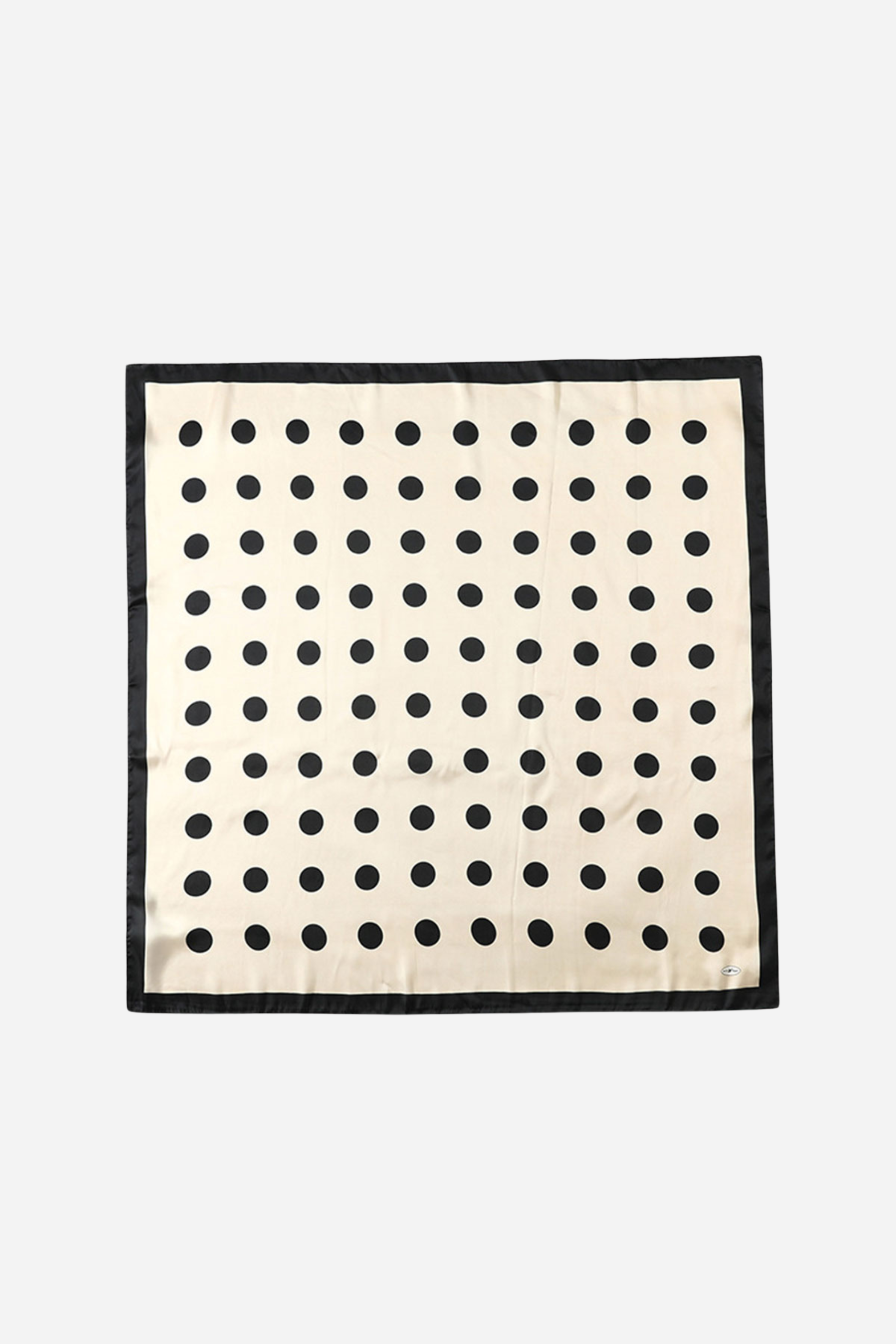 Polka Dot Silky Wrap Neck Scarf