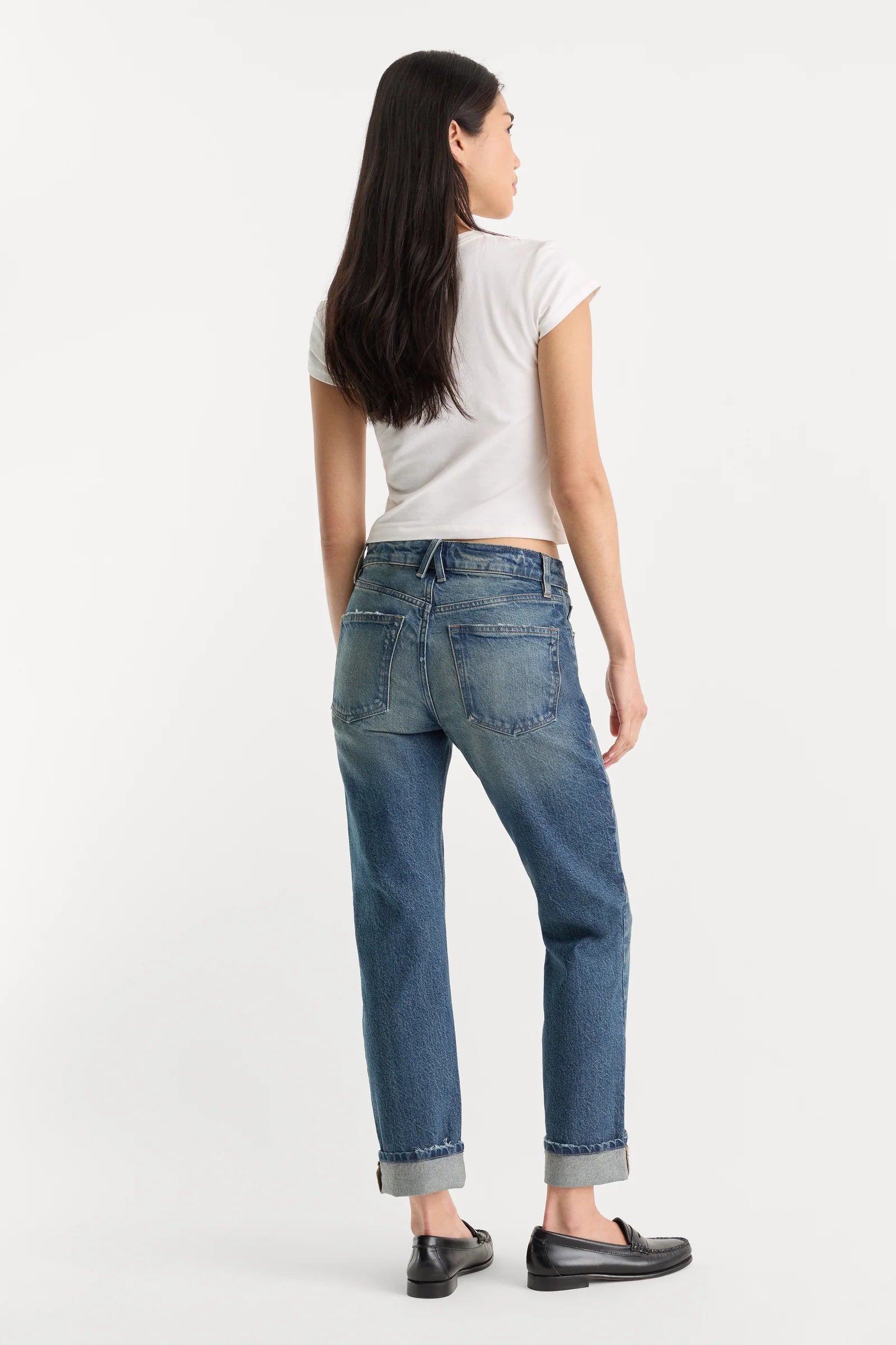 Good American - Vintage Straight Ankle Jeans - Indigo