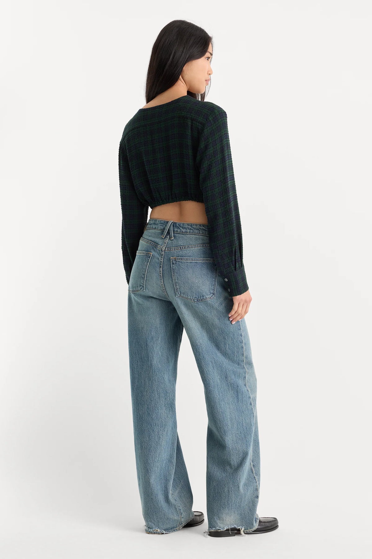 Good American - Vintage Wide Jeans - Oak