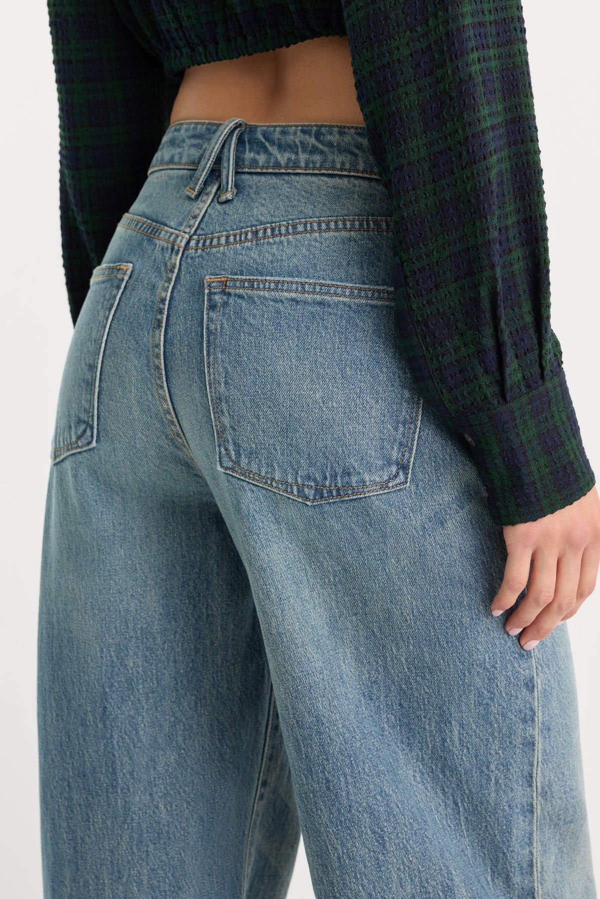 Good American - Vintage Wide Jeans - Oak