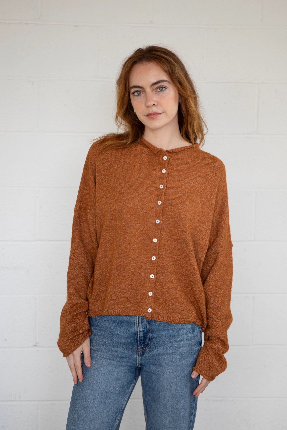 Piper Cardigan - Rust