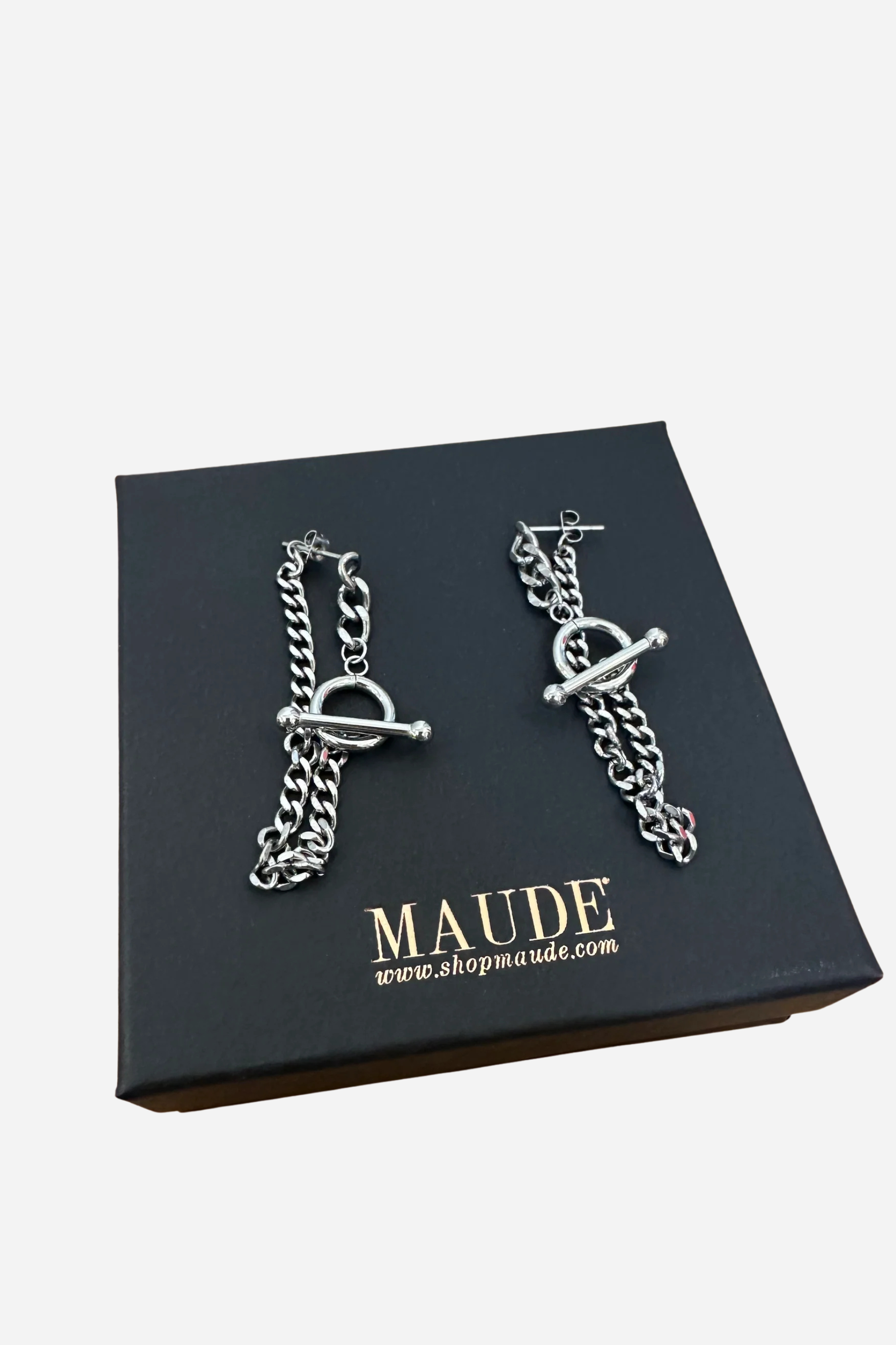 18K Bea Statement Chain Earrings