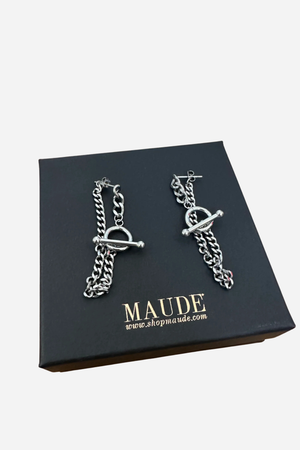 18K Bea Statement Chain Earrings