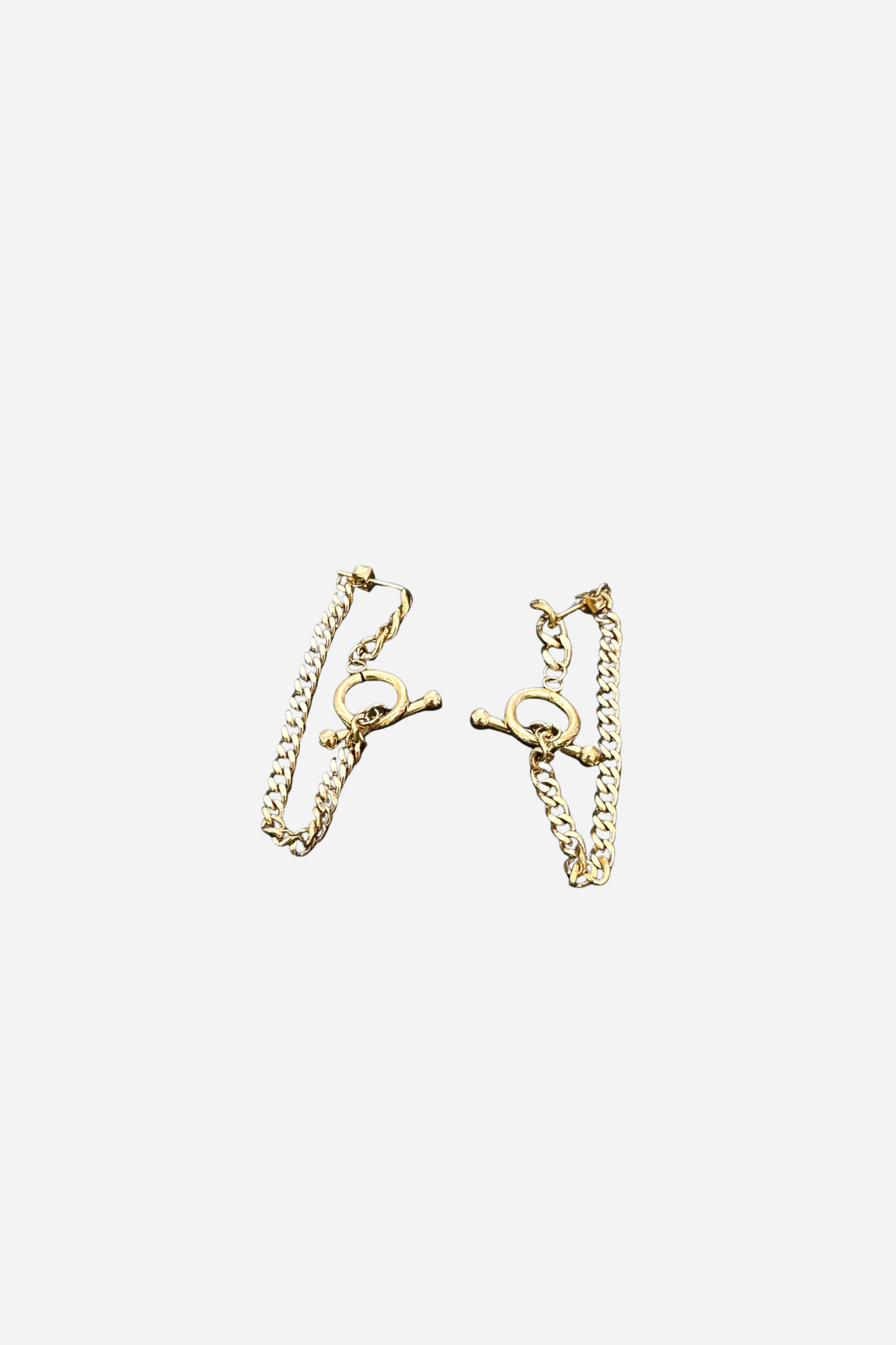 18K Bea Statement Chain Earrings