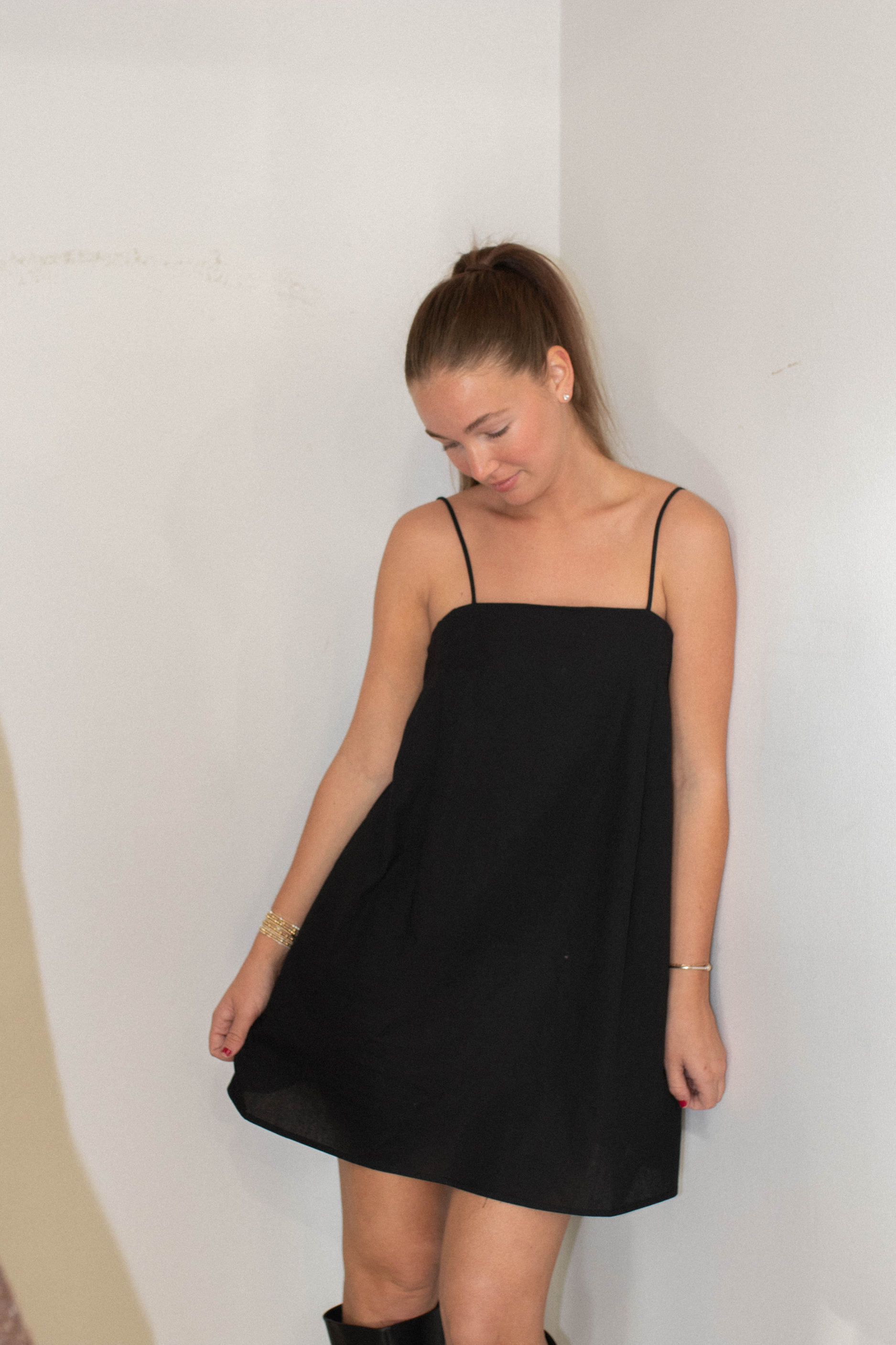 Sweetheart Cami Dress - Black