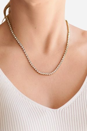 Farrah B High Roller Tennis Necklace