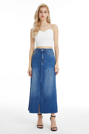 Denim Midi Skirt