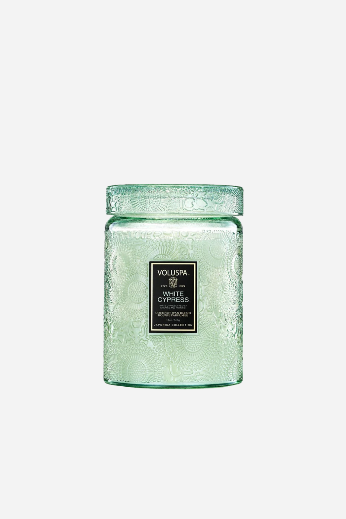 Voluspa - Large Jar Glass Candle - 18oz - White Cypress