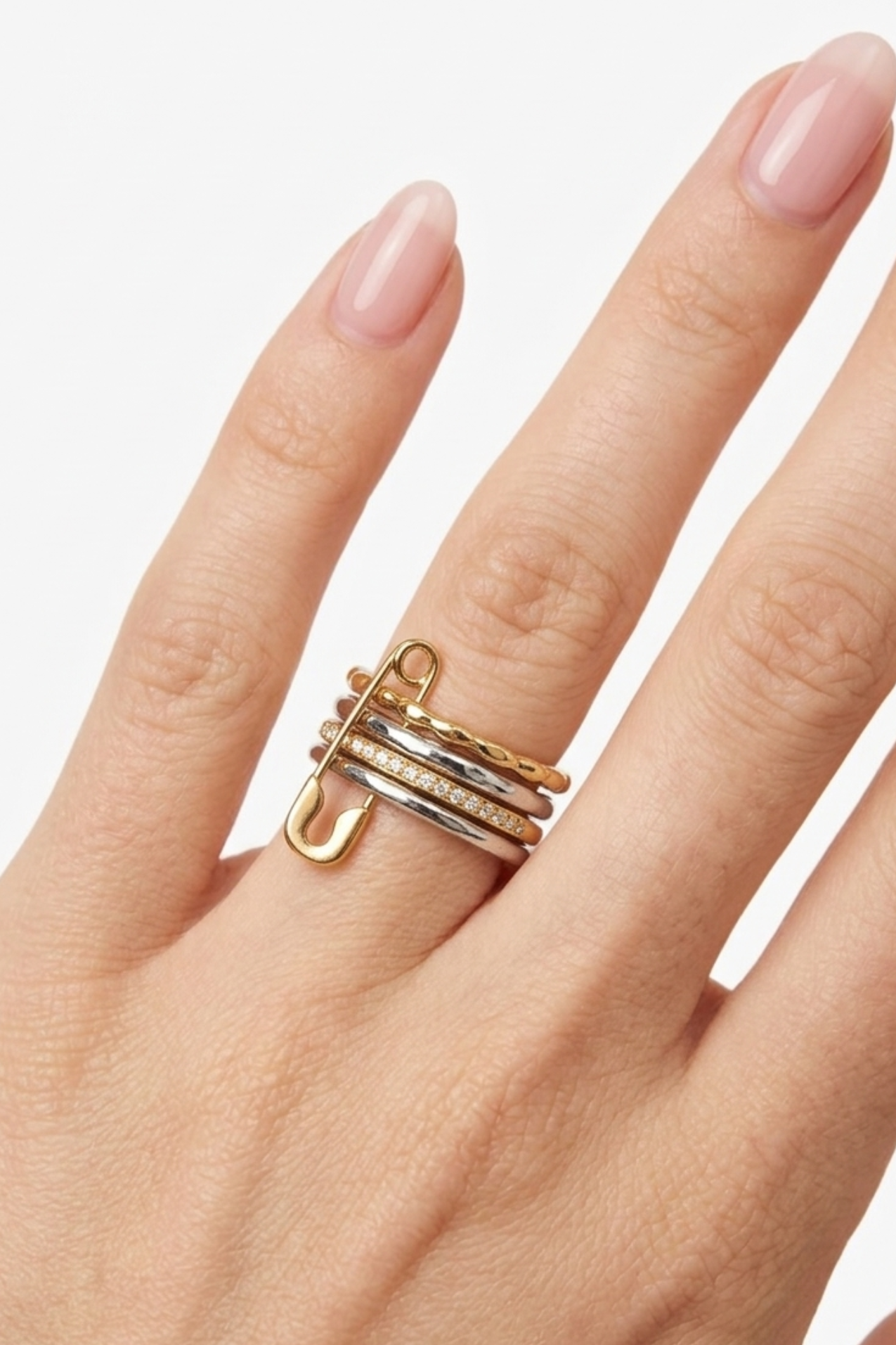 18K Callie Stacked Ring