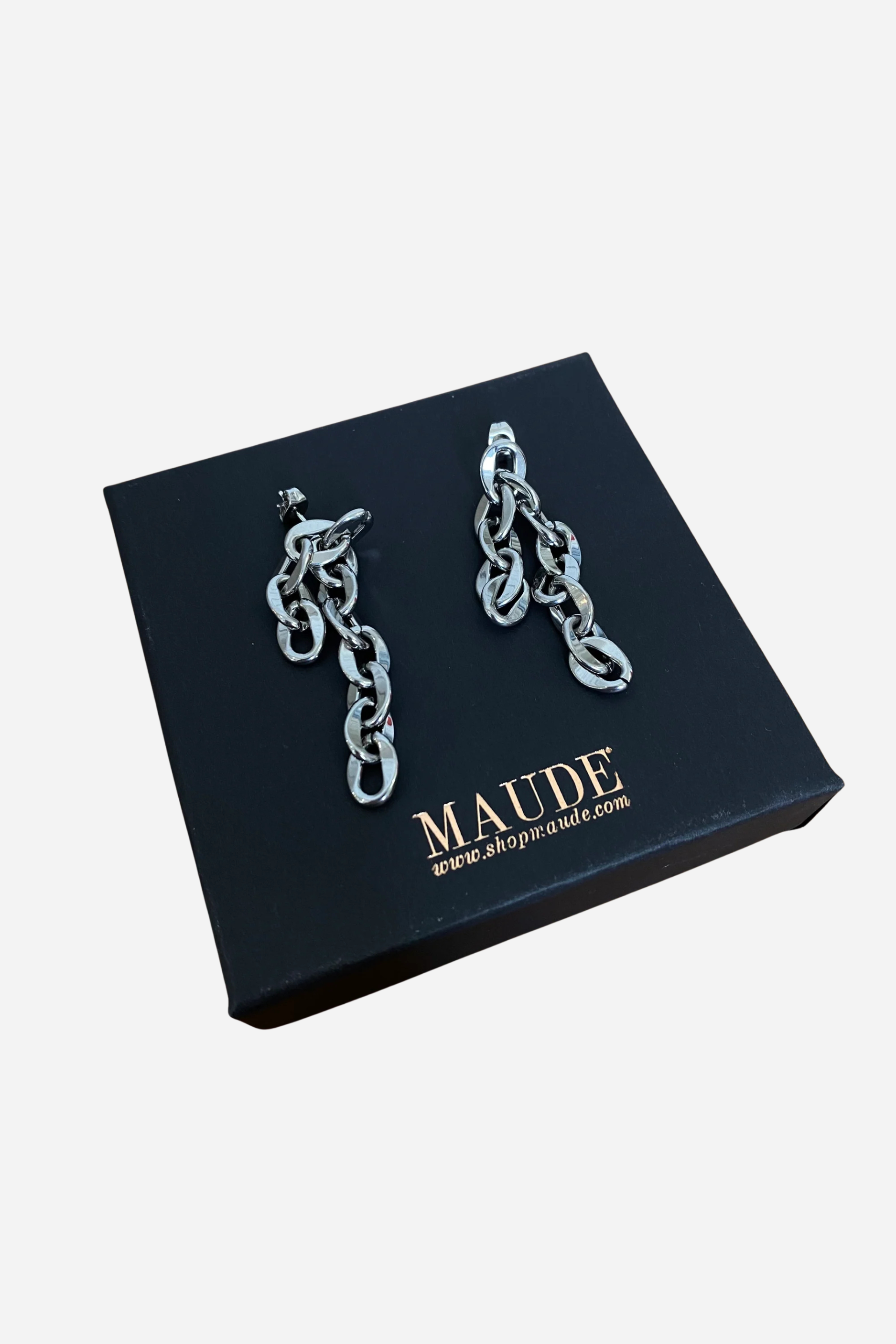 18K Double Chain Earrings