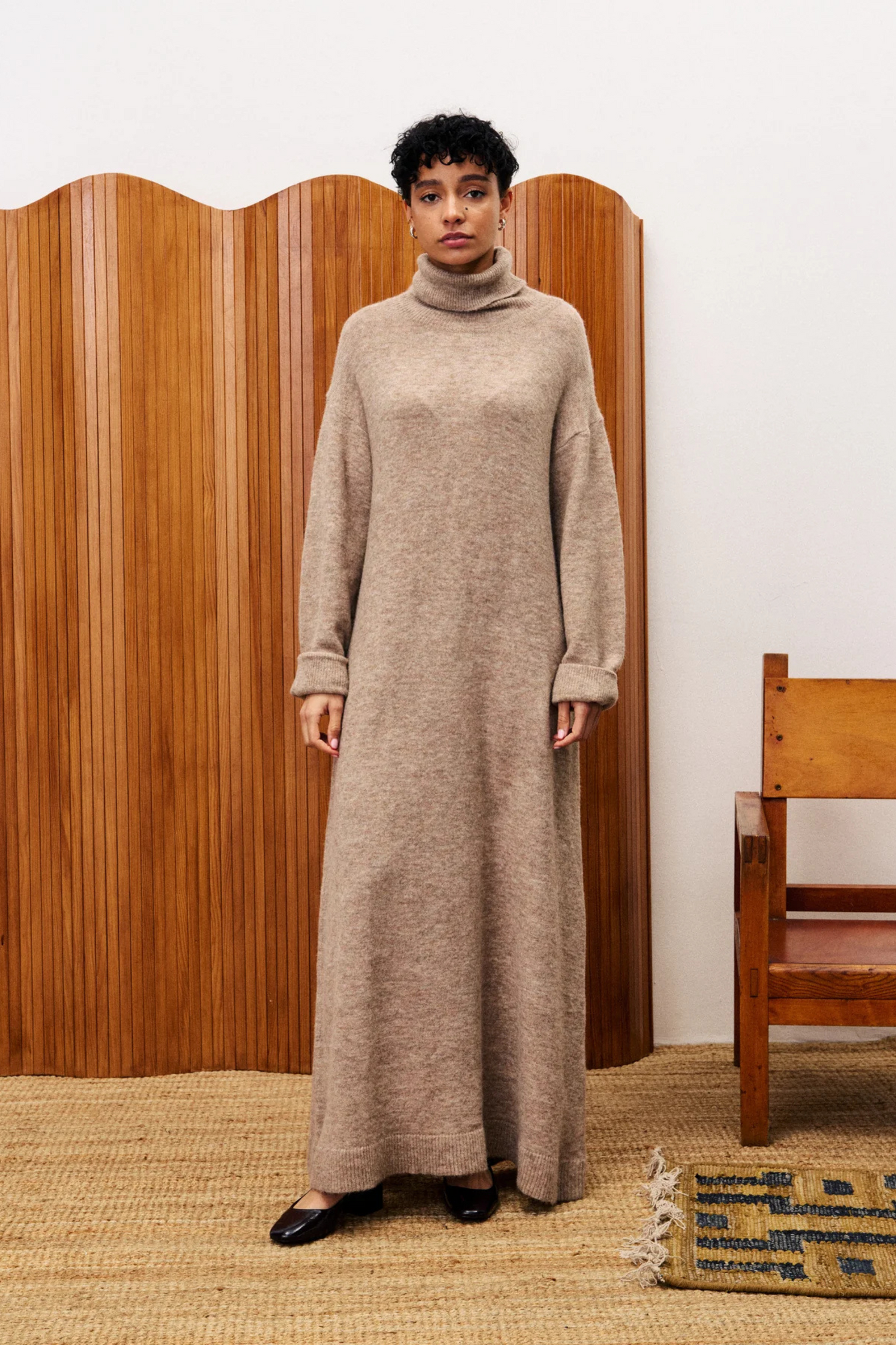 FRNCH Rooibos Dress - Beige