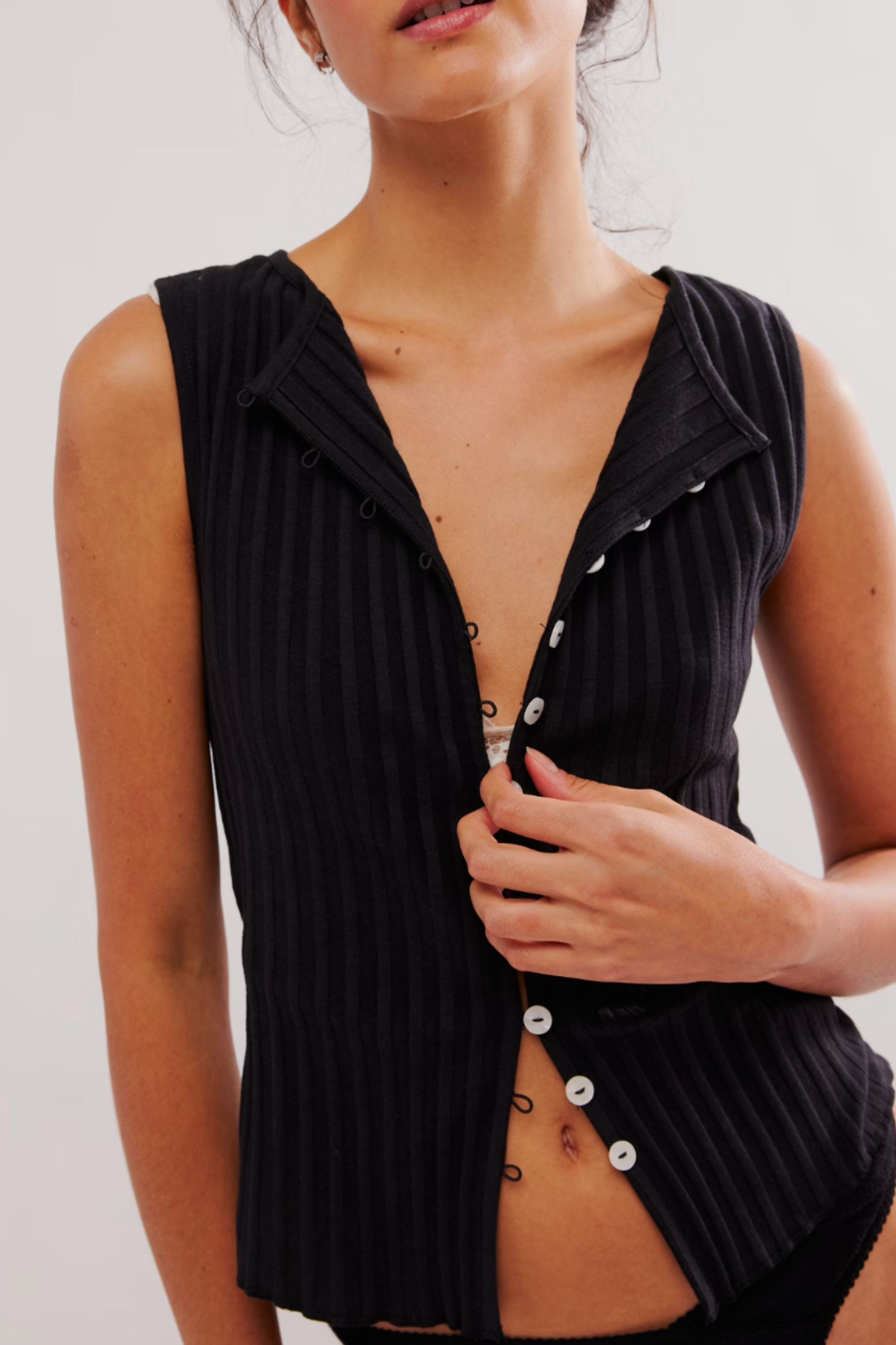Free People Tilly Vest - Black