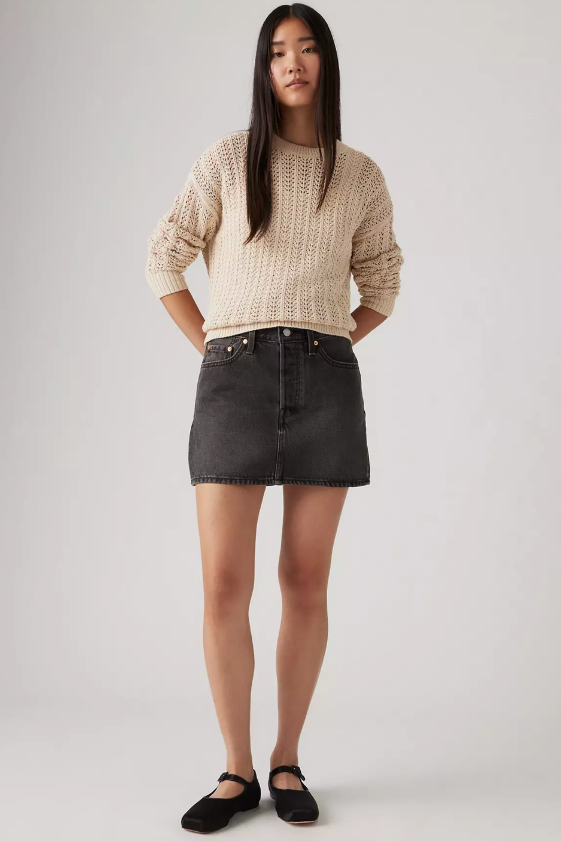 Levi's Icon Mini Skirt - Dark Mirror