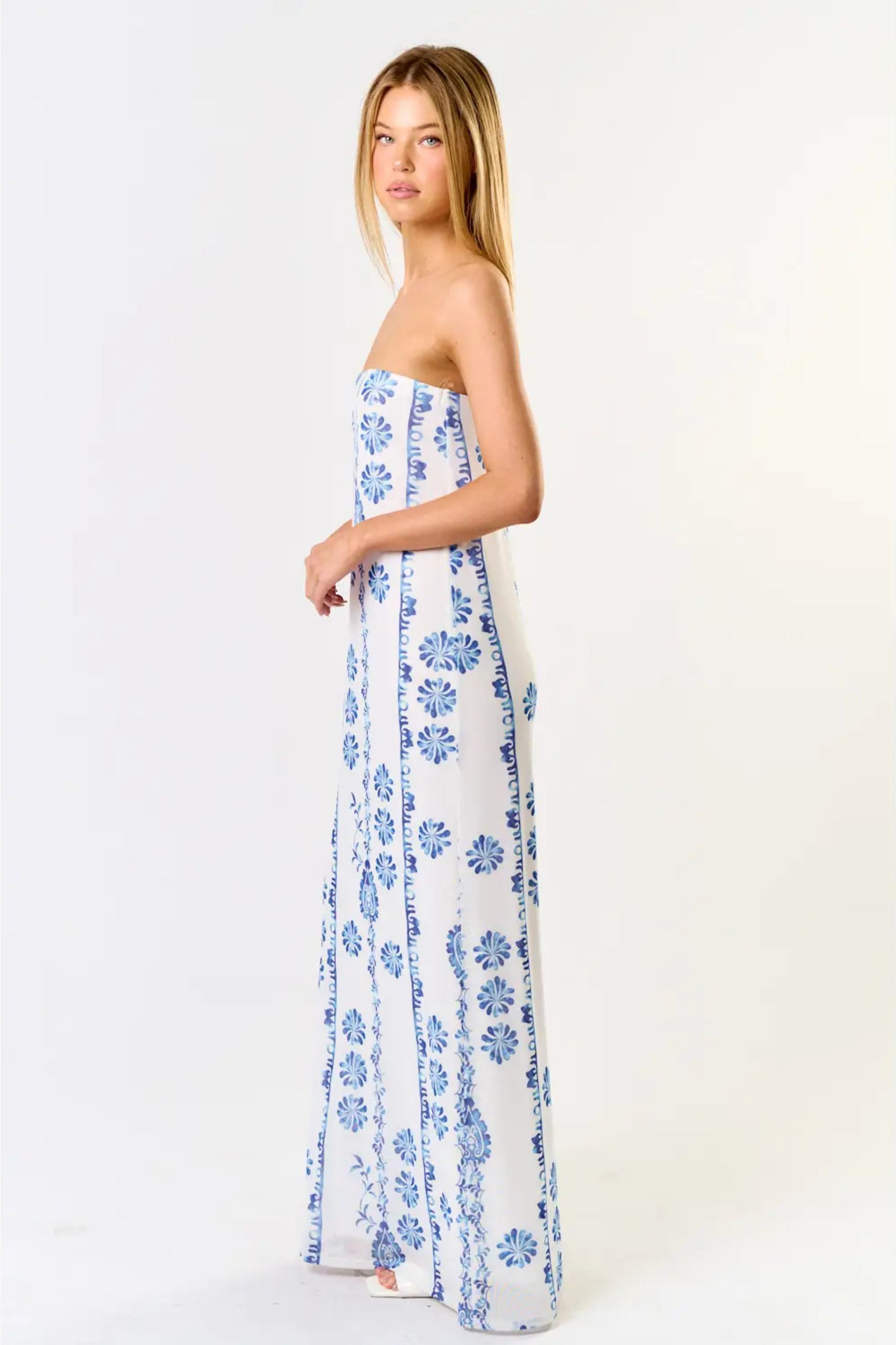 Coastal Vibes Maxi Dress - Blue