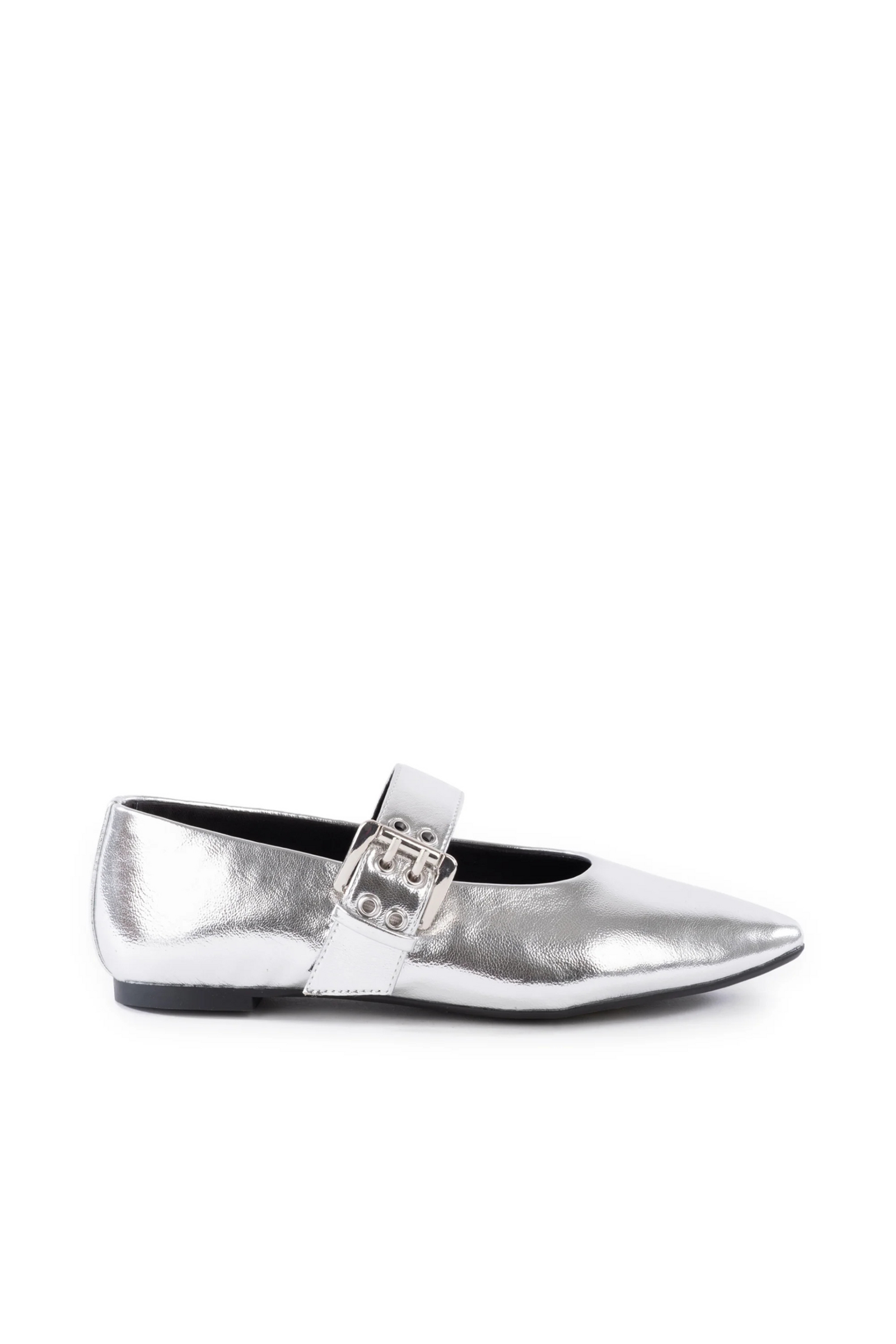 Seychelles Spinning Around Ballet Flats - Silver