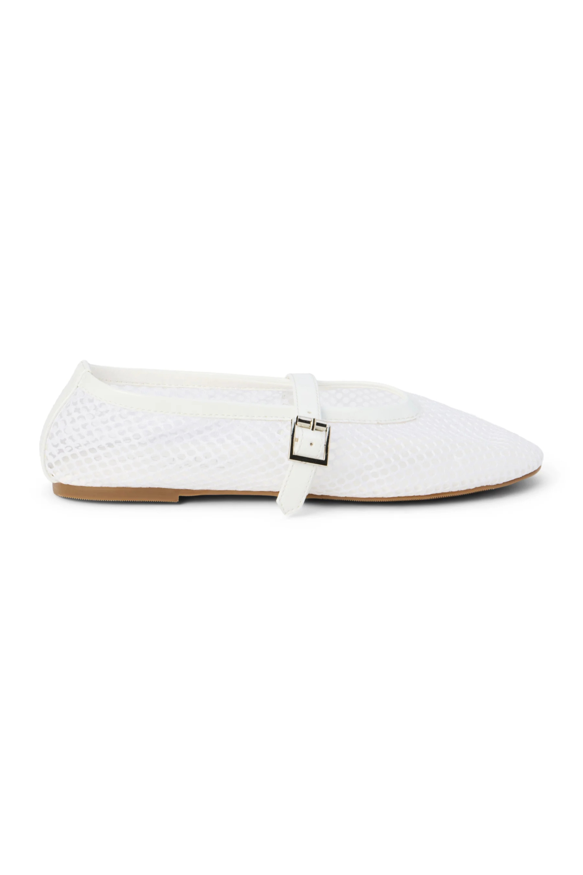 Nolita Ballet Flat - White Mesh