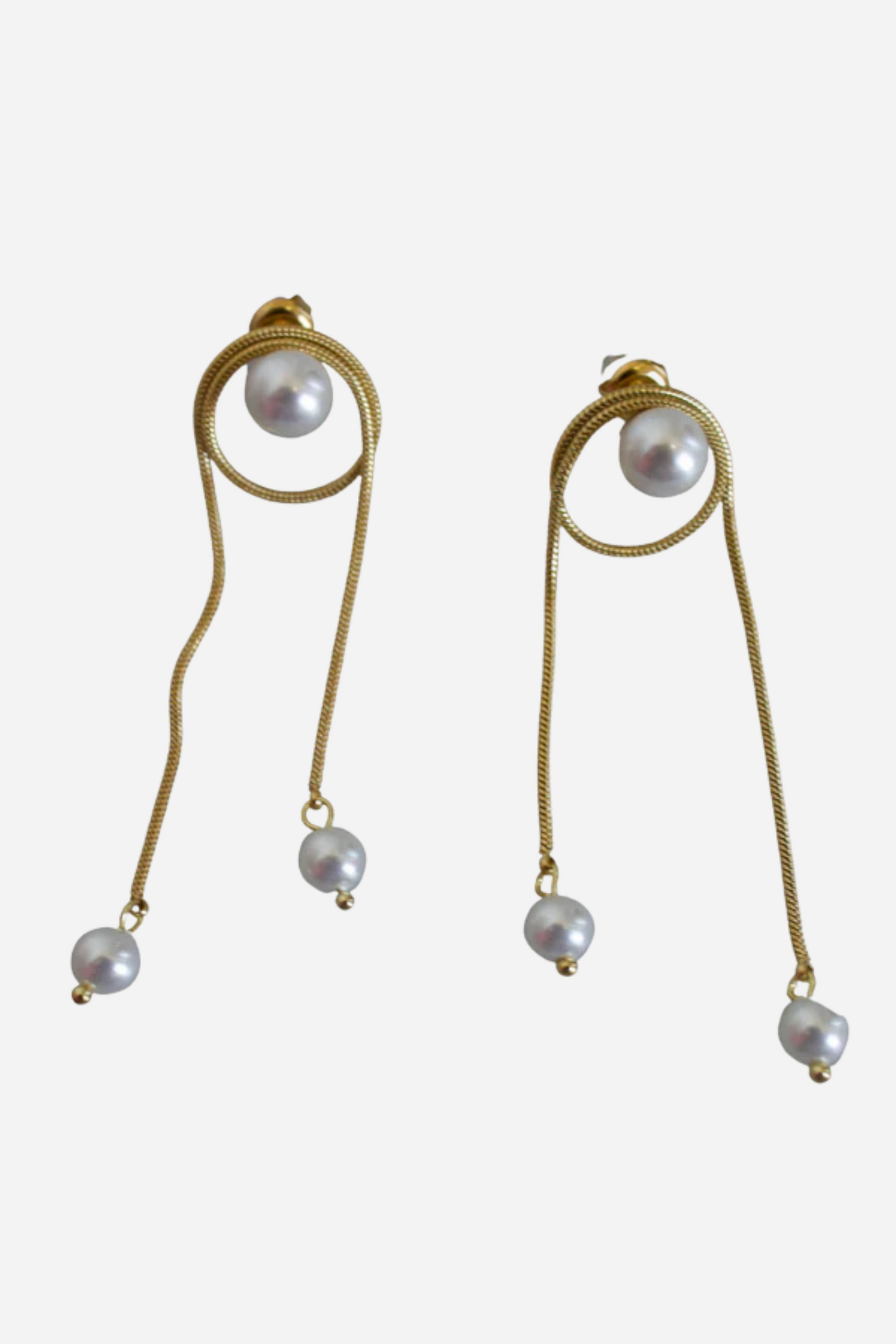 18K Charlie Pearl Earrings